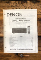 Denon AVC-3030 AV Amplifier  Service Manual *Original*