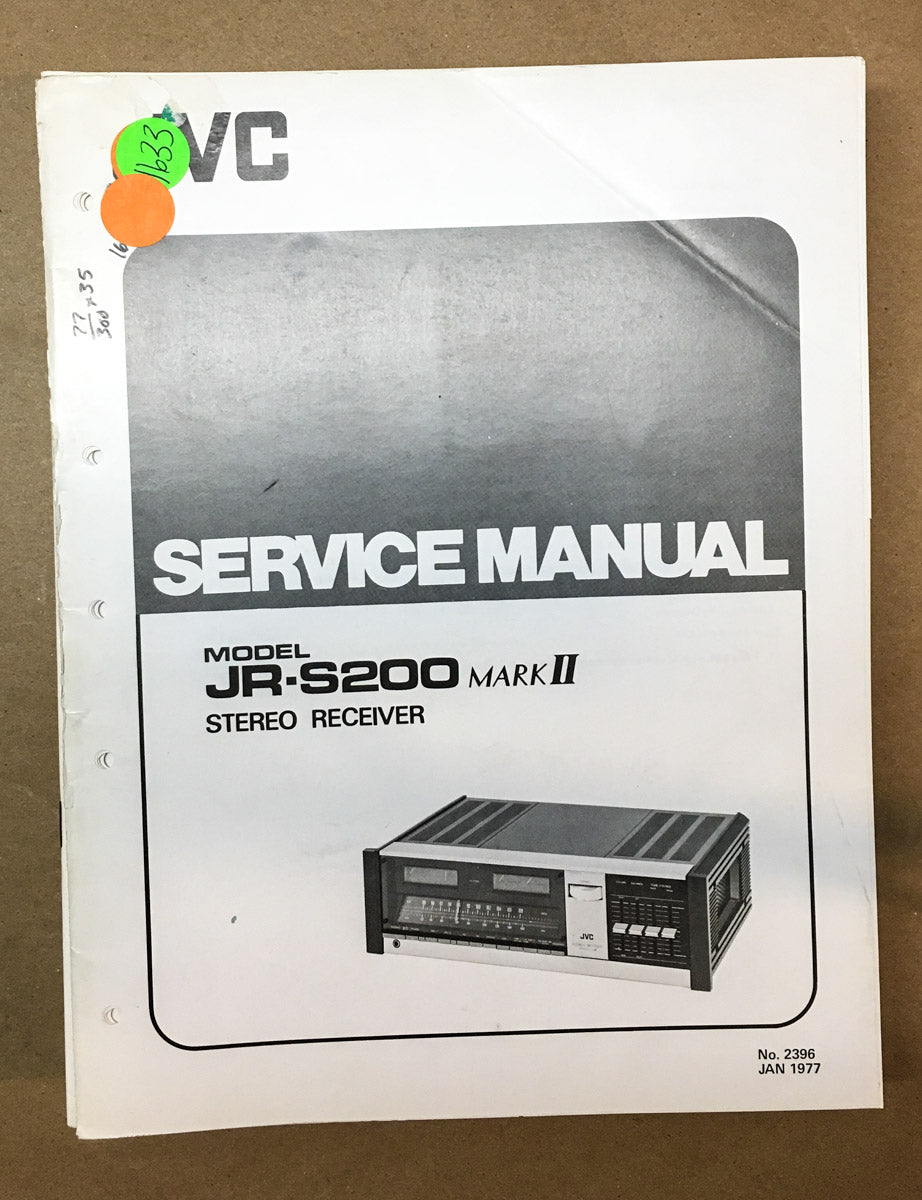 JVC R-S200 MK II / 2 Receiver  Service Manual *Original*