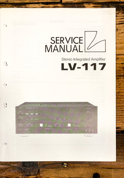 Luxman LV-117 Amplifier Service Manual *Original*