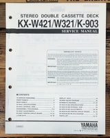Yamaha KX-W421 -W321 K-903 Cassette  Service Manual *Original*
