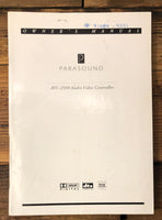 Parasound AVC-2500 AV Controller  Owner / User Manual *Original*