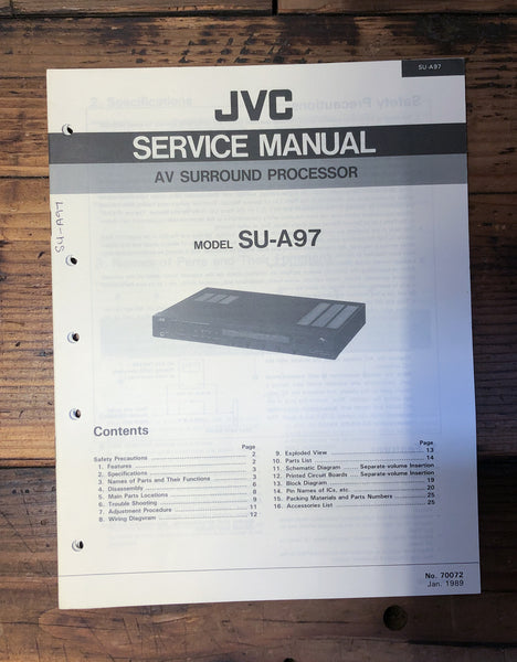 JVC SU-A97 Processor  Service Manual *Original*