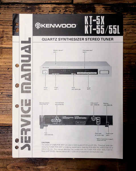 Kenwood KT-5X KT-55 -55L Tuner  Service Manual *Original*