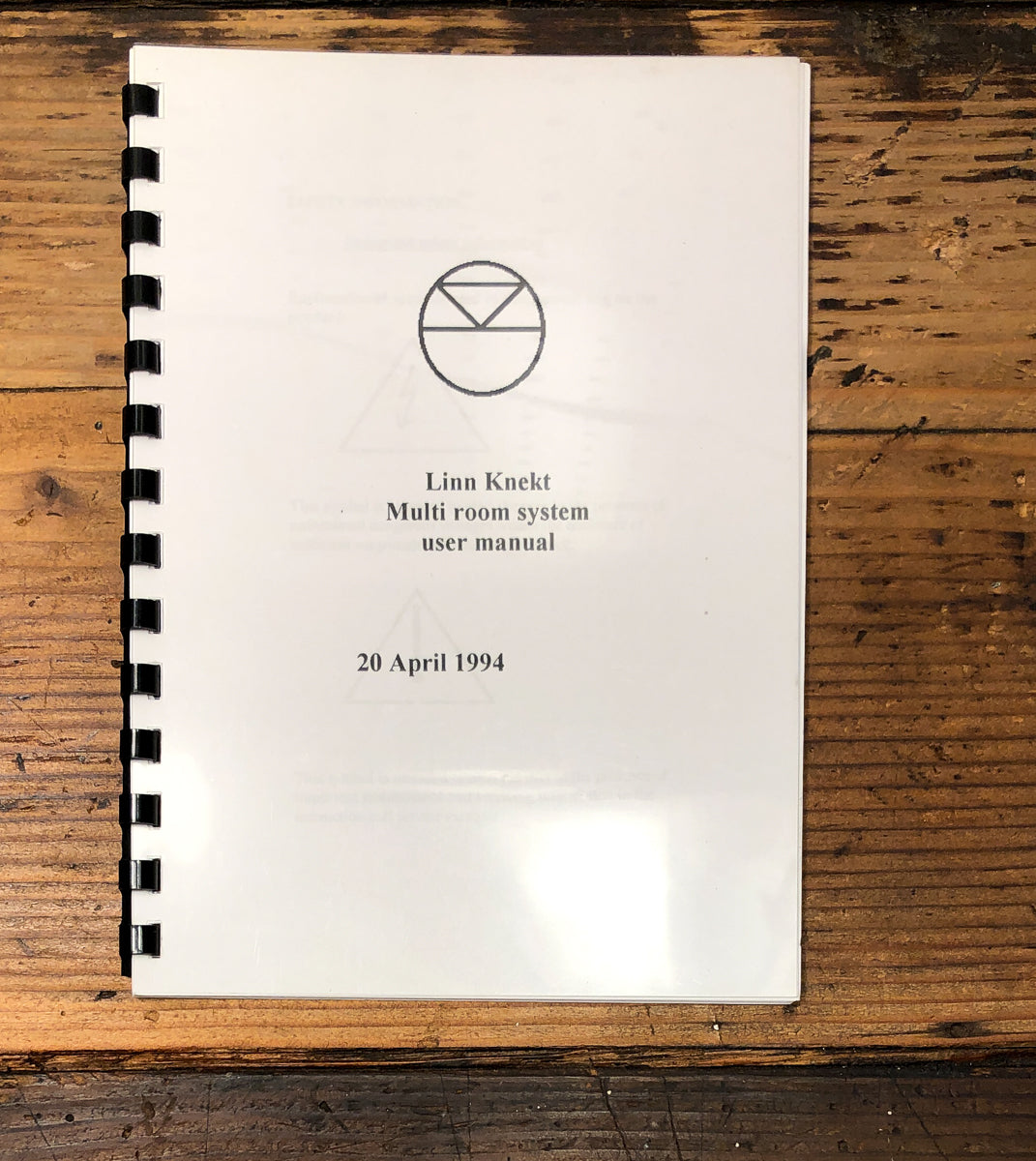 Linn Knekt  Owners / User Manual *Original*
