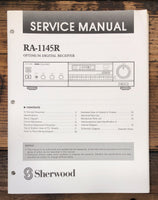 Sherwood RA-1145R Receiver  Service Manual *Original*
