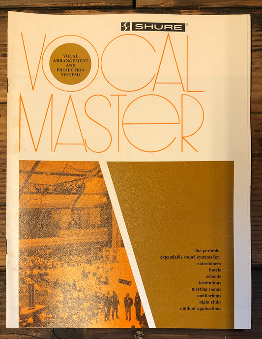 Shure Vocal Master VA302 VA304 PM300   10pg 1974 Dealer Brochure *Orig*