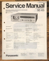 Panasonic SE-65 Receiver Service Manual *Original*
