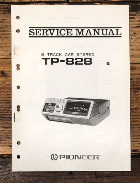Pioneer TP-828 8 Track Car Stereo Service Manual *Original*