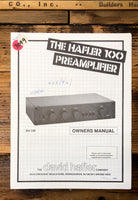 Hafler Model 100 Preamp / Preamplifier  Owner / User Manual *Original*