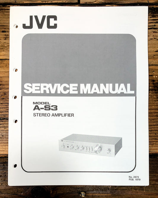 JVC A-S3 Amplifier Service Manual *Original*
