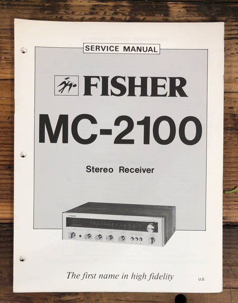 Fisher MC-2100 Stereo  Service Manual *Original*