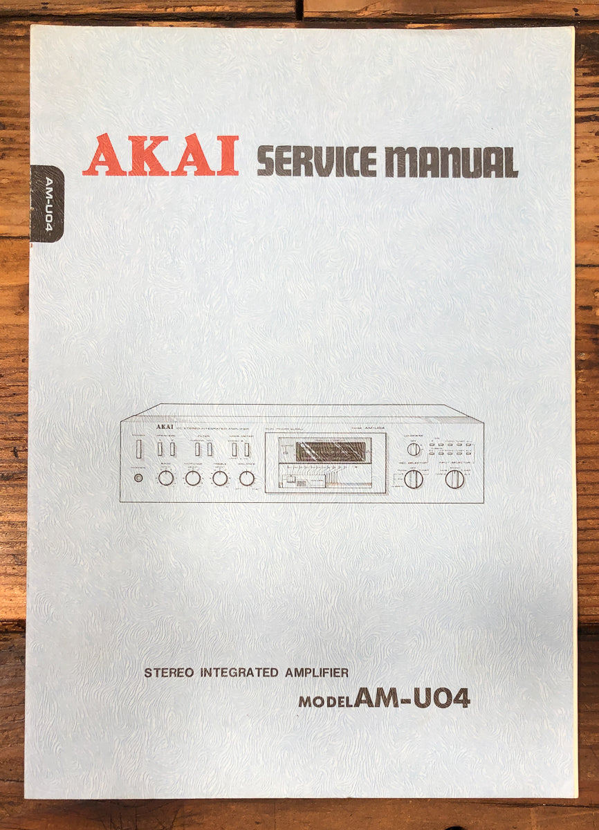 Akai AM-U04 Amplifier Service Manual *Original*