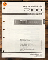 Yamaha R100 R-100 Reverb Processor  Service Manual *Original*