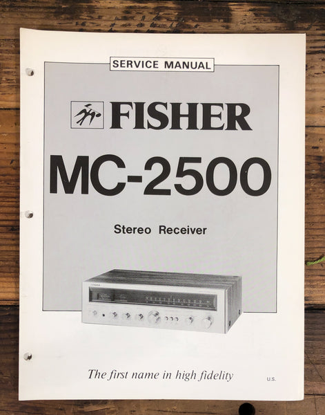 Fisher MC-2500 Stereo  Service Manual *Original*