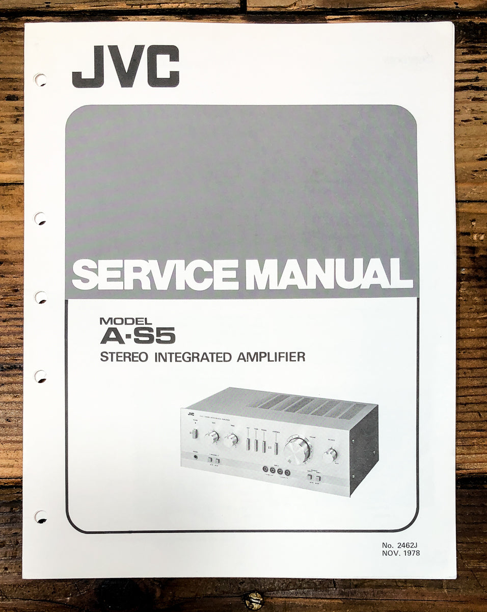 JVC A-S5 Amplifier Service Manual *Original*