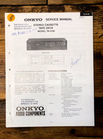 Onkyo TA-2130 Cassette  Service Manual *Original*