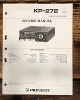 Pioneer KP-272 Car Cassette Service Manual *Original*