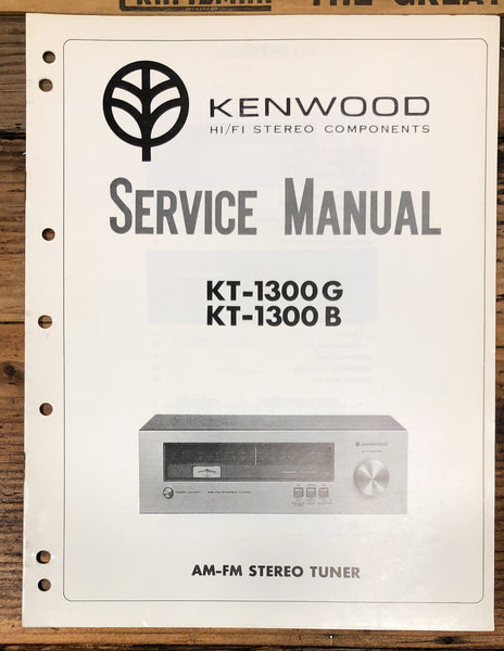 Kenwood KT-1300G KT-1300 KT-1300B Tuner  Service Manual *Original*
