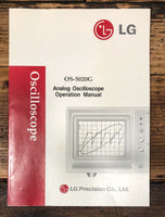 LG OS-5020G Oscilloscope Owners / User Manual *Original*