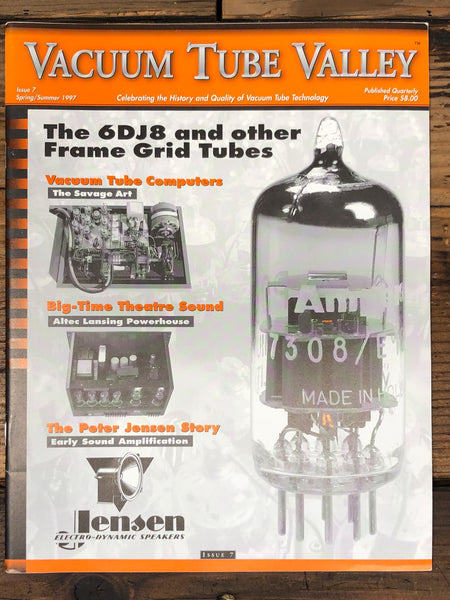Vacuum Tube Valley Magazine Issue 7 6DJ8 Jensen Speakers Altec *Original*