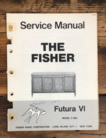 Fisher Futura VI Console  Service Manual *Original*