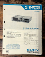 Sony STR-VX30 Receiver  Service Manual *Original*