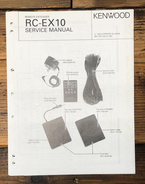 Kenwood RC-EX10 Remote Extender  Service Manual *Original*