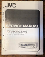 JVC KD-D2A Cassette  Service Manual *Original*