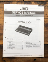 JVC JX-T88 Character Generator  Service Manual *Original*