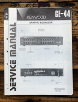 Kenwood GE-44 Equalizer  Service Manual *Original*