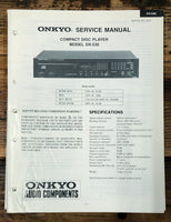 Onkyo DX-530 CD Player  Service Manual *Original*