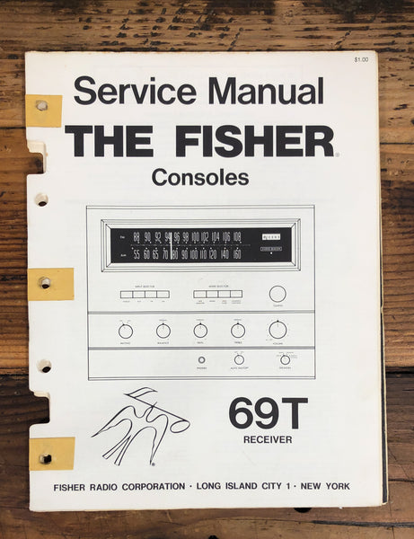 Fisher Model 69T Receiver  Service Manual *Original*
