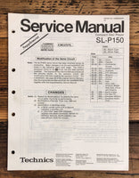 Technics SL-P150 CD Player Supp. Service Manual *Original*