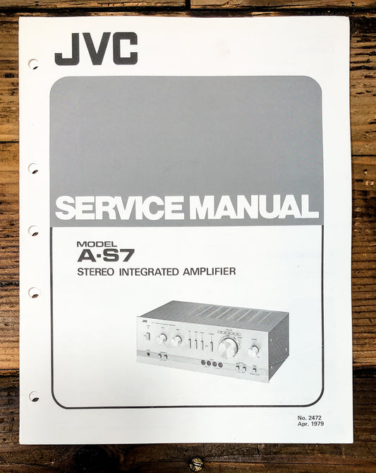 JVC A-S7 Amplifier Service Manual *Original*