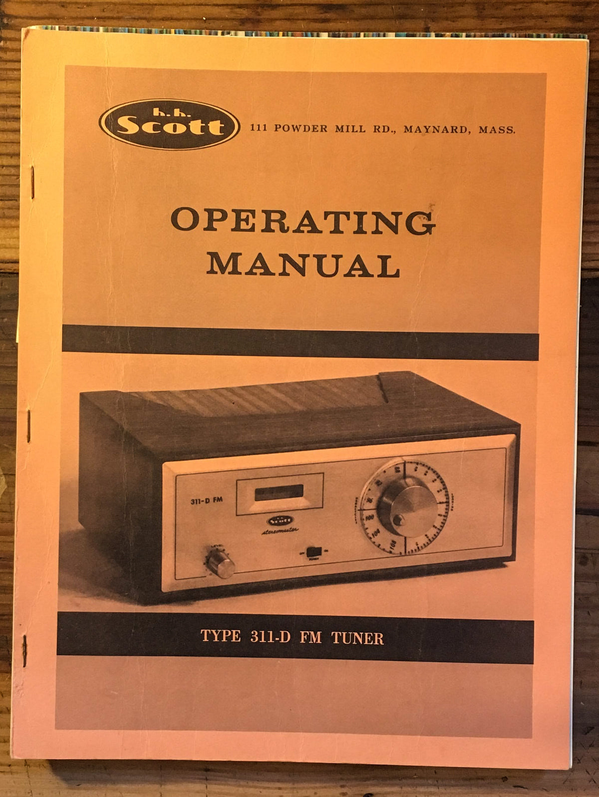 HH Scott Model 311-D Tuner Owner / User Manual *Original*