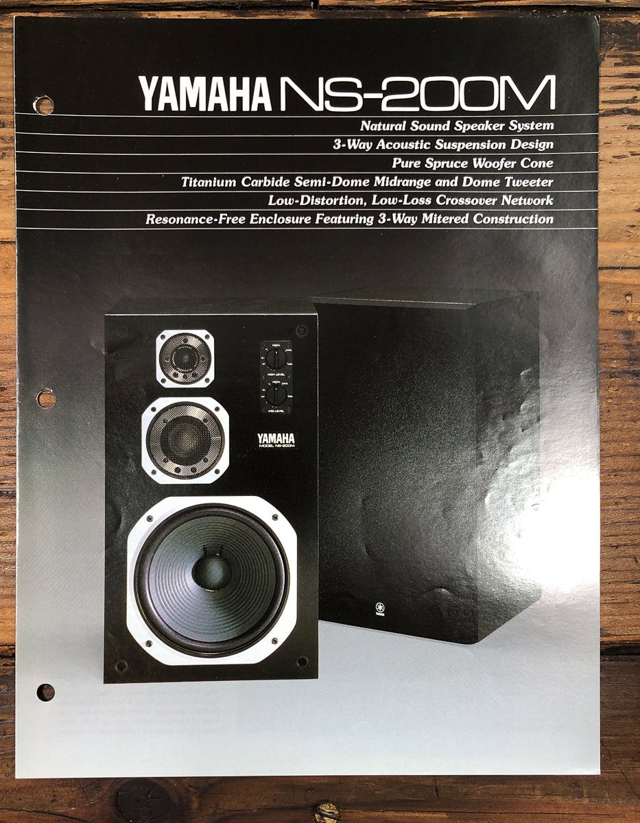 Yamaha NS-200M Speaker Dealer Brochure Brochure *Original*