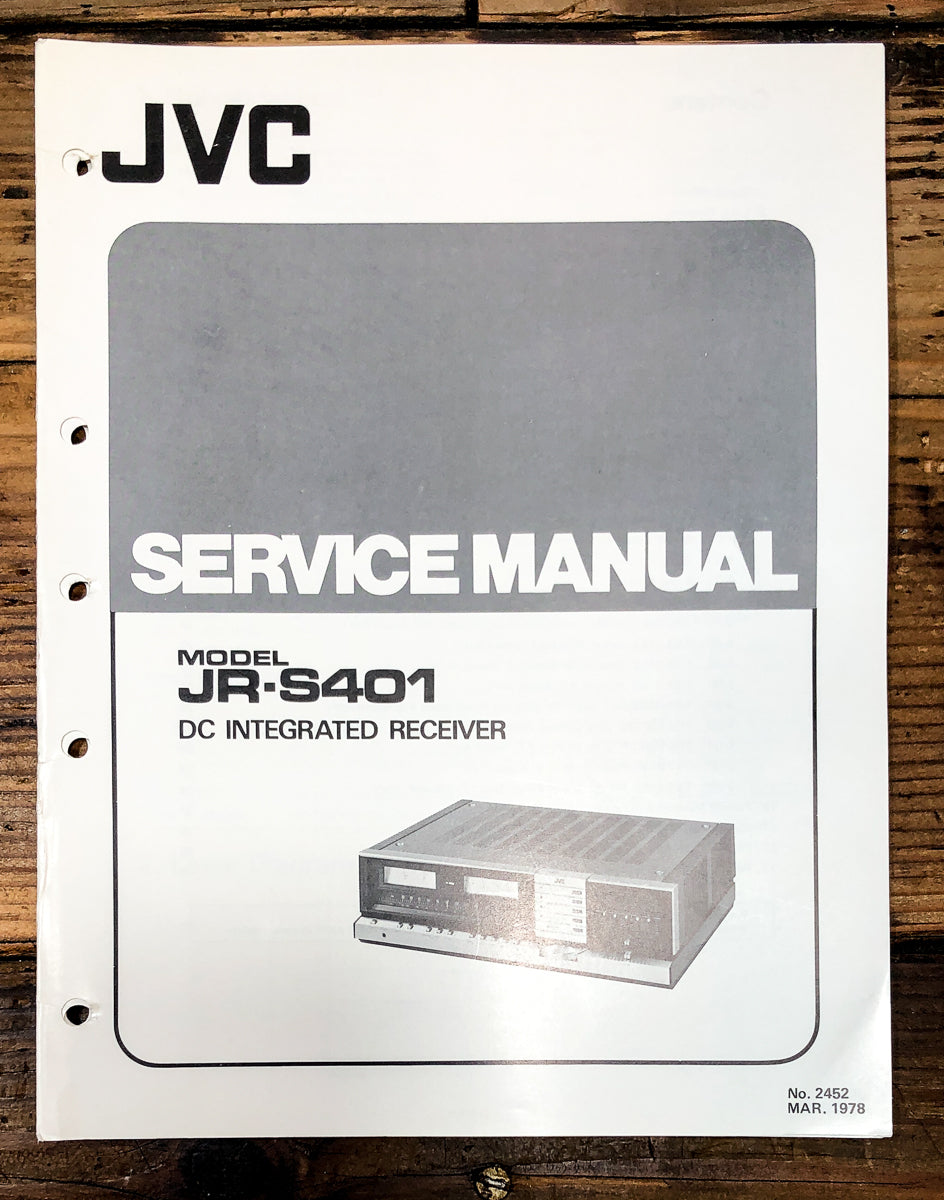 JVC JR-S401 Receiver Service Manual *Original*