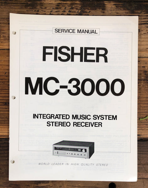 Fisher MC-3000 Stereo  Service Manual *Original*
