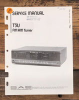 SAE T3U Tuner  Service Manual *Original*