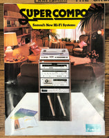Sansui SuperCompo Foldout Poster  FR-D55 D-300M D-95M Brochure *Original*
