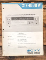 Sony STR-6060FW Receiver Service Manual *Original*
