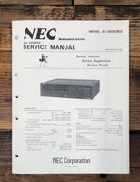 NEC AV-300 AV-300E AV Center  Service Manual *Original*