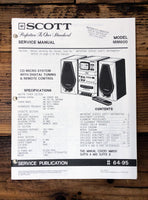 Scott Model MM600 Stereo  Service Manual *Original*