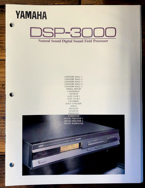 Yamaha DSP-3000 Processor Dealer Brochure 7pg  *Original*