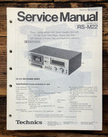 Technics RS-M22 Cassette  Service Manual *Original*