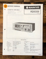 Sanyo RD-5009 RD-5009 Cassette  Service Manual *Original*