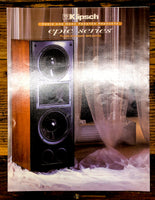 Klipsch Epic Series CF-3 CF-4 Speakers 3pg Dealer Brochure *Orig*