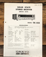 Onkyo TX-555 Receiver Service Manual *Original*