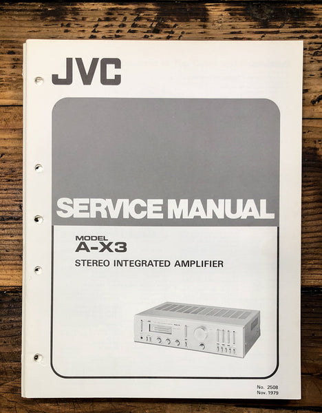 JVC AX-X3 Amplifier  Service Manual *Original*