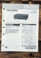 Sony STR-D2010 Receiver  Service Manual *Original*